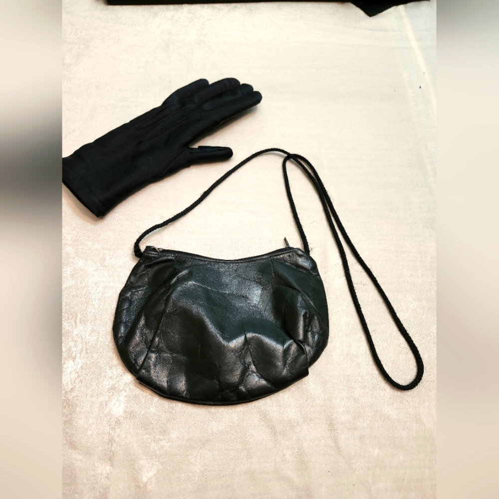 Small Black Leather Shoulder Bag